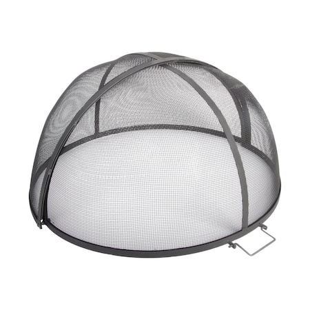 Esschert Design Foldable Fire Spark Screen, Black FF103